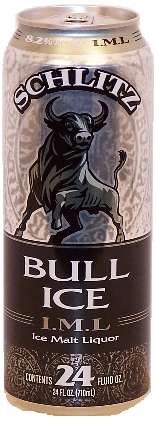 Schlitz Bull Ice domestic malt liquor, 24-fl. oz. Full-Size Picture